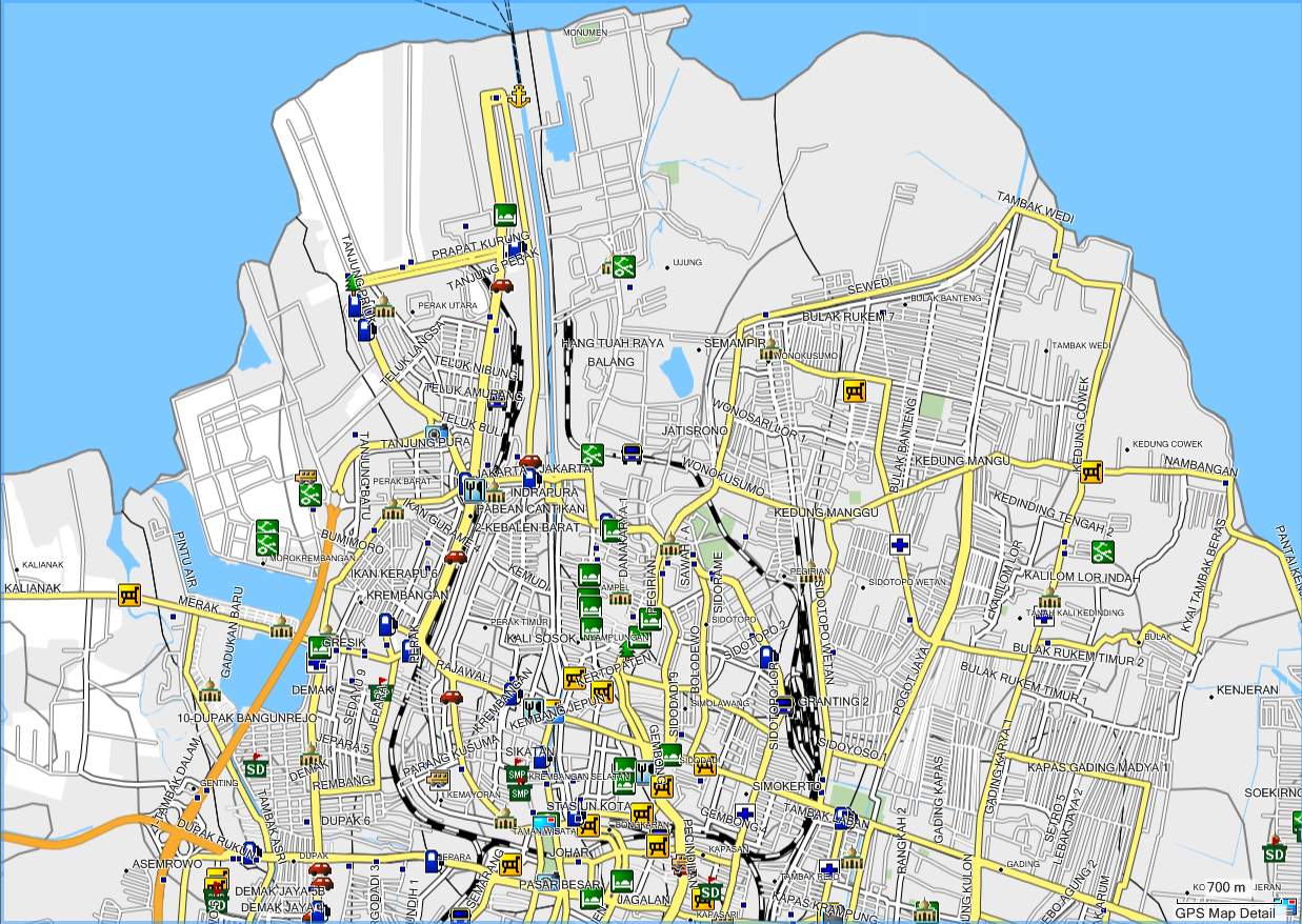 download peta kota surabaya terbaru